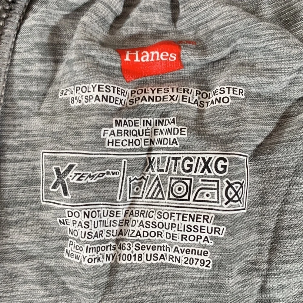 Hanes Men's Big & Tall X-Temp Stretch Jersey Lounge Set Light Grey - XL - Picture 8 of 8